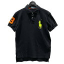 【中古】POLO RALPH LAUREN 半袖ポロシャツ Big Pony Polo CUSTOM FIT ビッグポニーポロ カスタムフィット ブラック・ネオ...