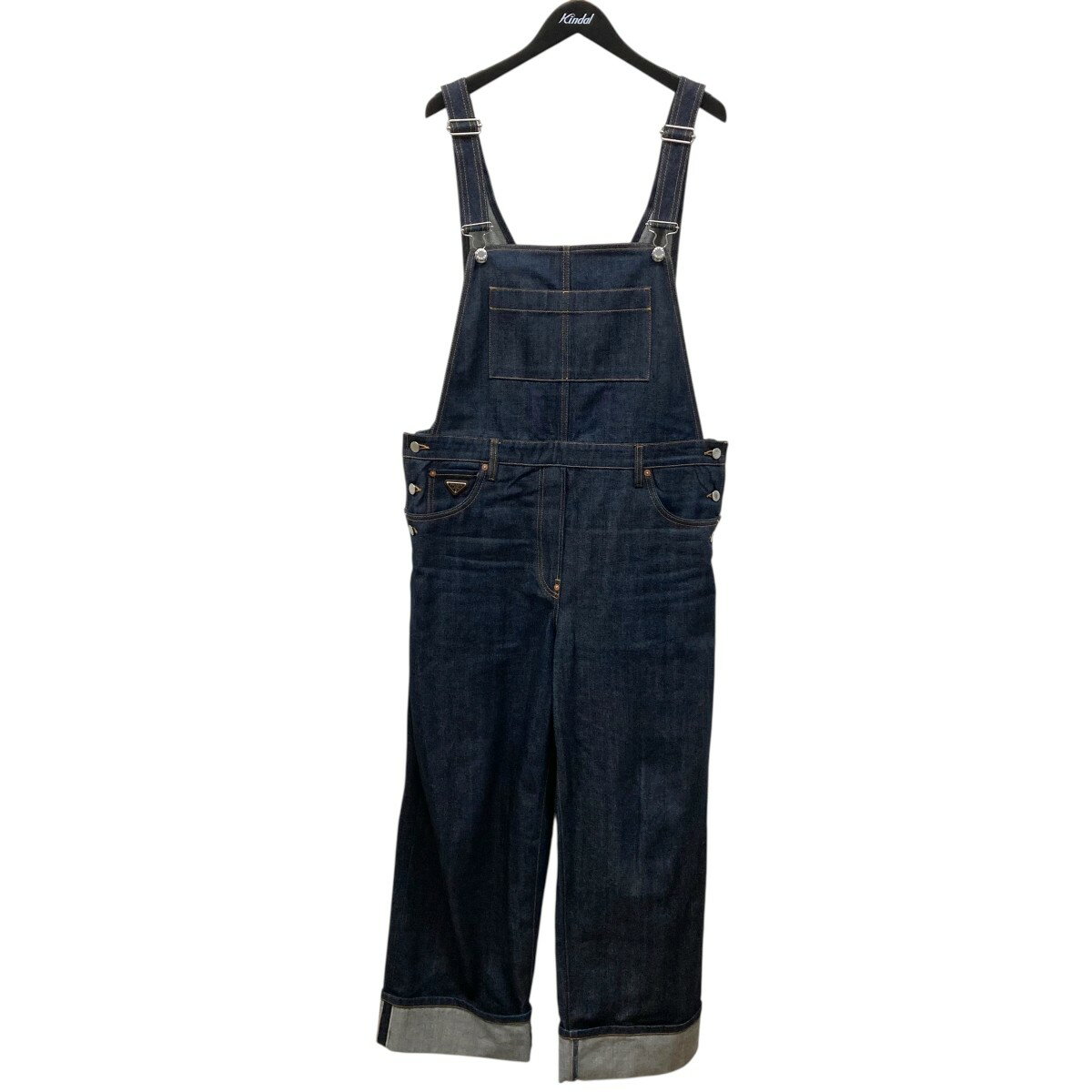 【中古】PRADA デニム オーバーオール GFZ013 インディゴ サイズ:40 【150725】(プラダ)