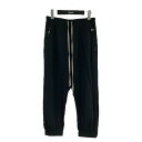 【中古】RICK OWENS ドローストリングイージーパンツ ブラック サイズ:38 【150725】(リックオウエンス)