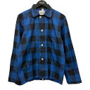 【中古】TAKAHIROMIYASHITA TheSoloIst. パジャマチェックシャツ sg.0084a ブルー×ブラック サイズ:44 【150725】(タカヒロミヤシタザソロイスト)