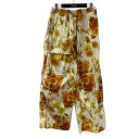 【中古】DRIES VAN NOTEN 総柄パンツ イエロー サイズ:XS 【150725】(ドリスヴァンノッテン)