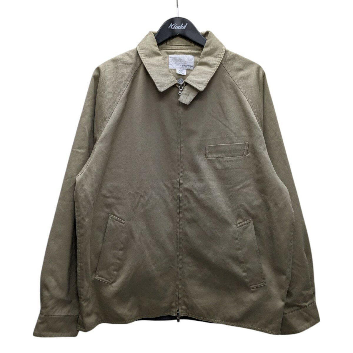 【中古】nanamicaGORE-TEX INFINIUM Chino Crew Jacket ジップジャケット/シングルラグランスリーブ クルージャケット SUAF365E ベージュ サイズ:M【価格見直し】