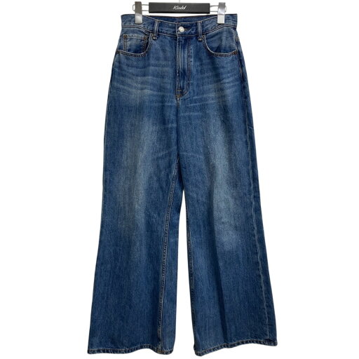 【中古】MYNE ワイドデニムパンツ インディゴ サイズ:S 【160725】(マイネ) 【中古】MYNE ワイドデニムパンツ インディゴ サイズ:S 【160725】(マイネ)