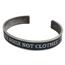 【中古】UNDERCOVER25SS ロゴバングル WE MAKE NOISE ウィーメイク ノイズ ブレスレット アクセサリー シルバー×ブラック【価格見直し】