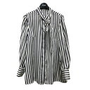 【中古】MACKINTOSH PHILOSOPHY ストライプボウタイブラウス H5M12 215 29 ホワイト×ネイビー サイズ:38 【170725】(マッキントッシュフィロソフィー)