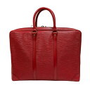 【中古】LOUIS VUITTON パドロック・鍵付 ブリーフケース M54477 ポルト ドキュマン ウ゛ォワヤージュ レッド 【180725】(ルイヴィトン)(4)