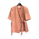 【中古】AKIRA NAKA Muriel ノーカラージャケット AR2214-PK ブラウン サイズ:1 【170725】(アキラナカ)