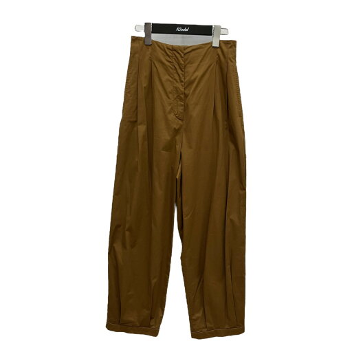 【中古】MaxMara タックパンツ ブラウン サイズ:36 【180725】(マックスマーラ) 【中古】MaxMara タックパンツ ブラウン サイズ:36 【180725】(マックスマーラ)