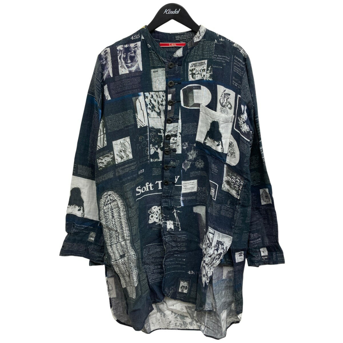 【美品】Leh(レー)スーパーワイドプルオーバーシャツ/ブラック/Lサイズ 美品】Leh(レー)スーパーワイドプルオーバーシャツ/ブラック/Lサイズ