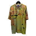 【中古】KIDSUPER ポロシャツ ベージュ×イエロー サイズ:XL 【180725】(キッドスーパー)