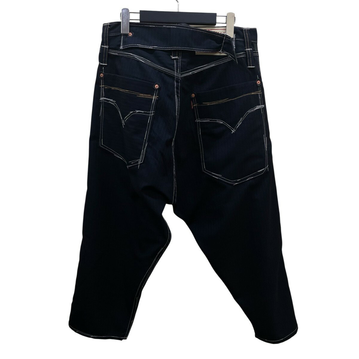 【中古】JUNYA WATANABE MAN　ステッチデザインサルエルパンツ WN-P205 インディゴ サイズ：M 【180725】（ジュンヤワタナベマン）