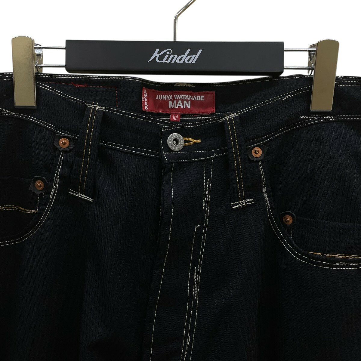 【中古】JUNYA WATANABE MAN　ステッチデザインサルエルパンツ WN-P205 インディゴ サイズ：M 【180725】（ジュンヤワタナベマン）