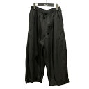 【中古】nest Robe 25SS コットンリネンサイドタックWヘムパンツ 01251-1099 ブラック サイズ:F 【190725】(ネストローブ)