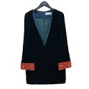 【中古】mame kurogouchi Embroidered Velvet Plunge Mini Dress ドレス ベロア MM22FW DR016 グリーン サイズ:2 【200725】(マメクロゴウチ)