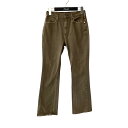 【中古】upper hights フレアパンツ 860258 カーキ サイズ:23 【210725】(アッパーハイツ)