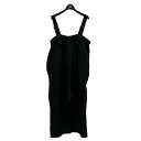 【中古】nest Robe リネンコクーンサロペット 01234-1435 ブラック サイズ:FREE 【210725】(ネストローブ)