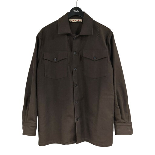 【中古】MARNI 24AW モールスキン ダブルポケットシャツ CUMU0310S1 ブラウン サイズ:46 【210725】(マルニ) 【中古】MARNI 24AW モールスキン ダブルポケットシャツ CUMU0310S1 ブラウン サイズ:46 【210725】(マルニ)