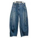 【中古】tibi 23SS SID JEAN PETITE ワイドデニムパンツ 23030510003510 インディゴ サイズ:26 【210725】(ティビ)