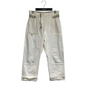 【中古】Tamme 23SS RAF FS DENIM WORK PANTS デニムワークパンツ 23S0095 アイボリー サイズ:記載なし 【220725】(タム)