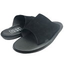 【中古】ISLAND SLIPPER スエード レザー サンダル ブラック サイズ:10/ 28CM 【210725】(アイランドスリッパ)