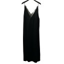 【中古】SACRA サテンキャミワンピース 123513041 ブラック サイズ:38 【220725】(サクラ)