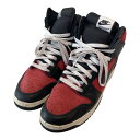 【中古】NIKE×UNDERCOVERUNK HIGH UBA ハイカットスニーカー DD9401-600 ブラック サイズ:28【価格見直し】