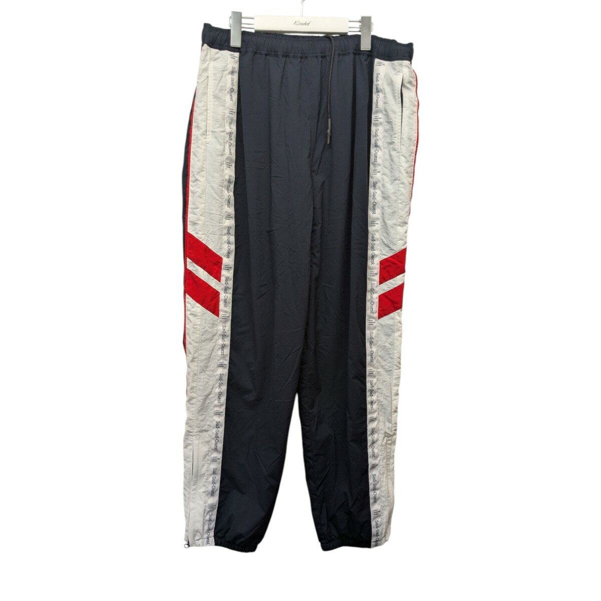 【中古】ADULT ORIENTED ROBES×S2O25SS AOR Warm Up pants トラックパンツ 13-12510501 ネイビー×ホワイト サイズ：S【価格見直し】