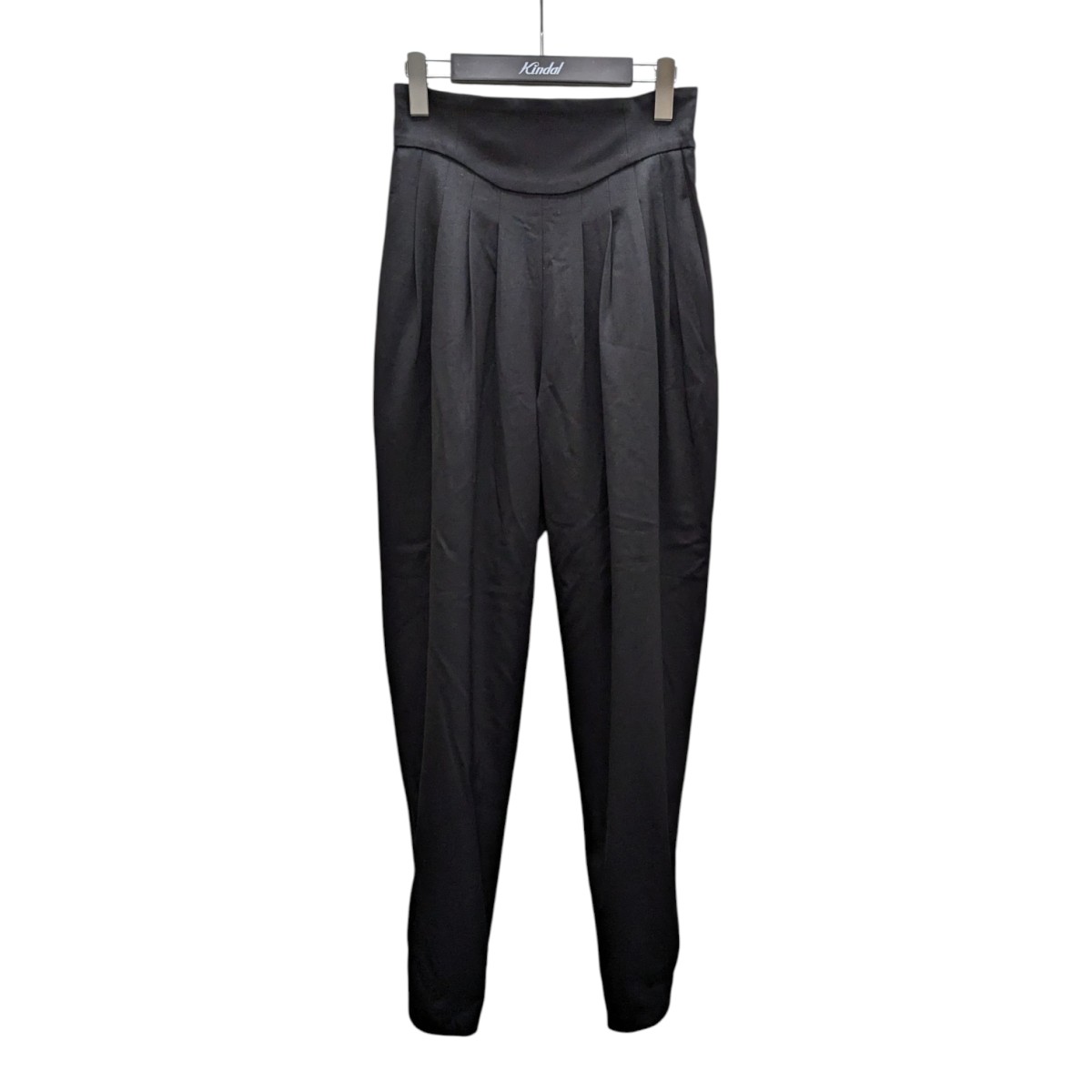 【中古】FETICO HIGH-WAIST PLEATED TROUSERS トラウザーパンツ FTC252-0604 ブラック サイズ:2 【240725】(フェティコ)