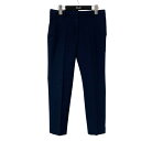 【中古】theory STRETCH CANVAS TREECA スラックス 01 0106414 ネイビー サイズ:2 【240725】(セオリー)