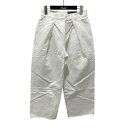 【中古】Editionワイドパンツ 34-04-41-04017 ホワイト サイズ:36【価格見直し】