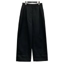 【中古】STINE GOYA ウールイージーパンツ ブラック サイズ:S 【240725】(スティーヌ ゴヤ)