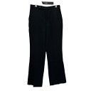 【中古】FRAMeWORK サイドスリットパンツ 20-030-220-1050-3-0 ブラック サイズ:38 【240725】(フレームワーク)