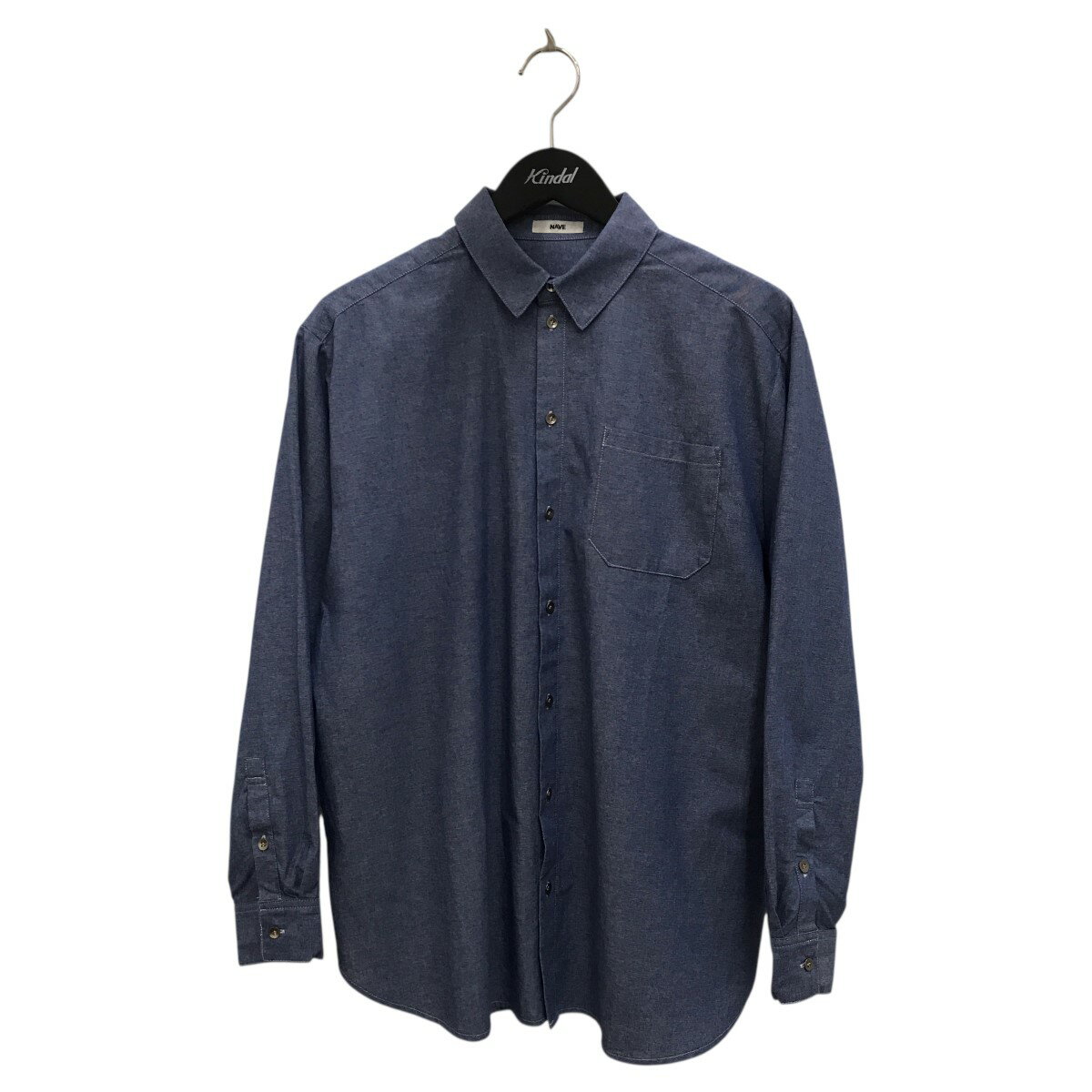 【中古】NAVE　×KUNIKO NEMOTO シャツ ブルー サイズ：1 【240725】（ネイブ）