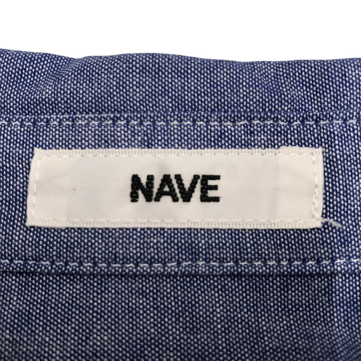【中古】NAVE　×KUNIKO NEMOTO シャツ ブルー サイズ：1 【240725】（ネイブ）