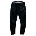 【中古】DIESEL ウォッシュ加工 ボーイフレンド アンクル デニムパンツ FAYZAL .32 ブラック サイズ:24 【240725】(ディーゼル)
