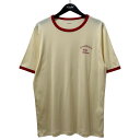 【中古】BISOWN Exclusive TRIM TEE リンガーTシャツ 25SS-BIS-CS53SU アイボリー×レッド サイズ:4 【260725】(ビソウン)(4)