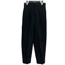 【中古】TOGA PULLA キュプラジャガードパンツ ブラック サイズ:34 【270725】(トーガプルラ)