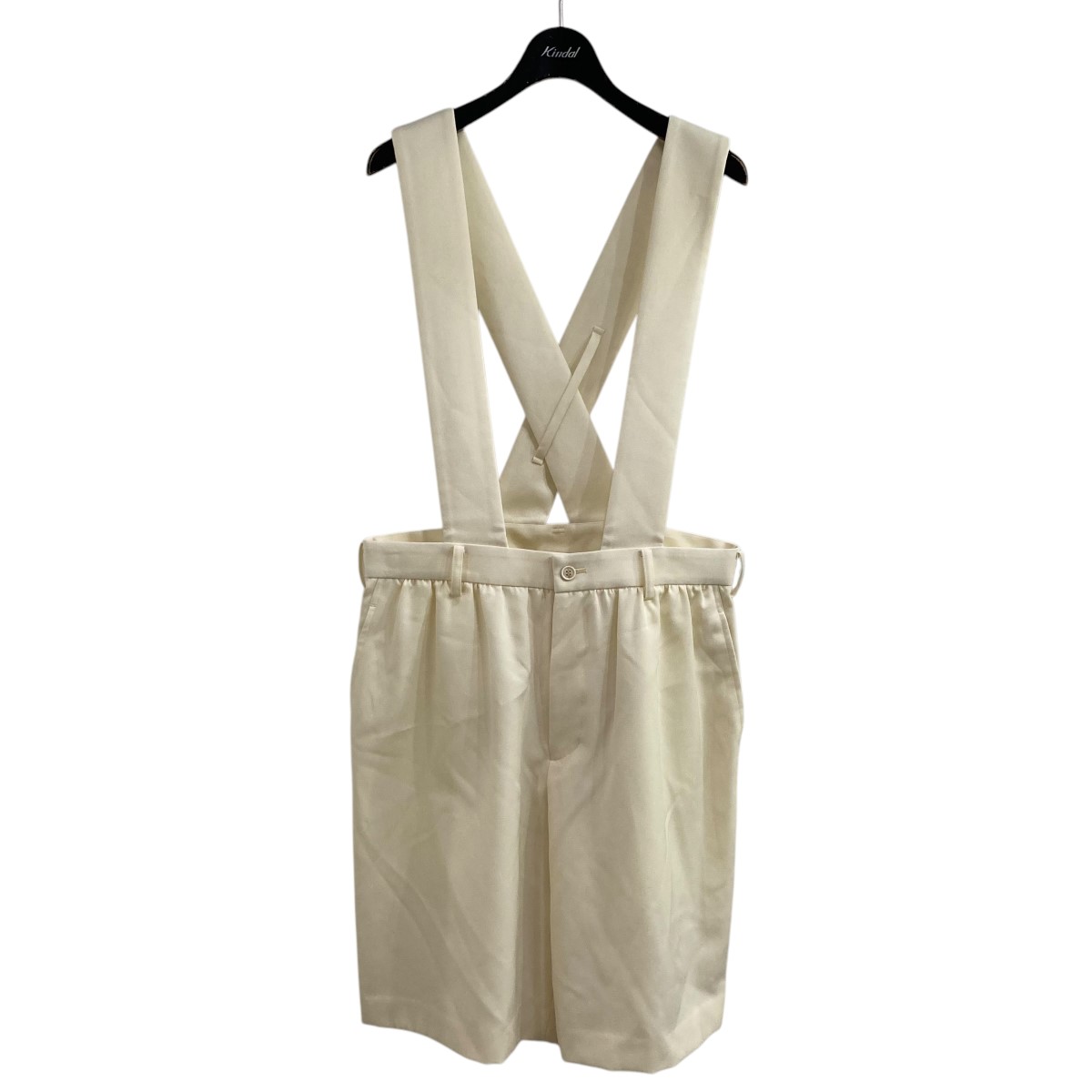 【中古】COMME des GARCONS GIRLサロペット アイボリー サイズ:S【価格見直し】