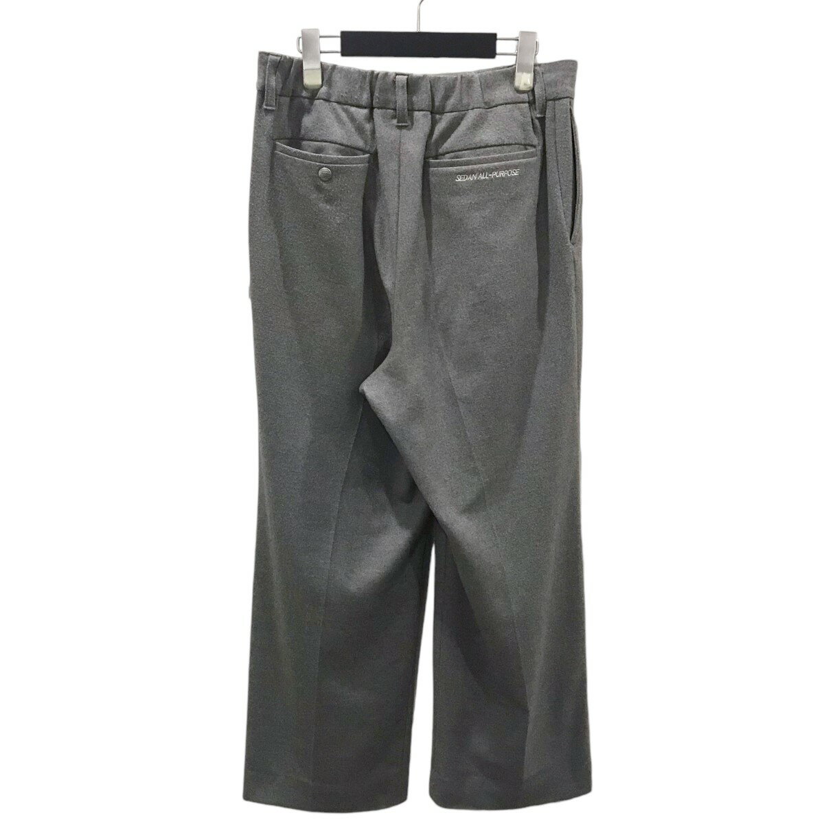【中古】SEDAN ALL-PURPOSE　フランネルタックパンツ TECH FLANNEL WIDE SLACKS テックフレンネルワイドスラックス SD23F-PT04 グレー サイズ：M 【270725】（セダン オールパーパス）