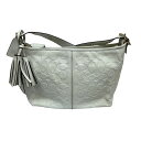 【中古】COACH シグネチャーショルダーバッグ A1421-27962 ホワイト サイズ:ONESIZE 【270725】(コーチ)