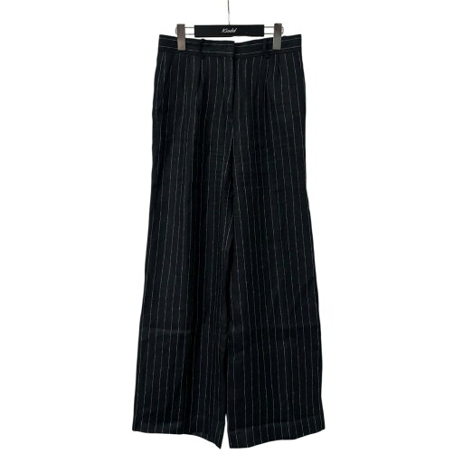 【中古】DES PRES 25SS ヘンプツイルストライプワイドパンツ ストライプスラックス 22 04 51 04401 ブラック サイズ:36 【300725】(デプレ) 【中古】DES PRES 25SS ヘンプツイルストライプワイドパンツ ストライプスラックス 22 04 51 04401 ブラック サイズ:36 【300725】(デプレ)