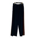 【中古】6(ROKU) BEAUTY&YOUTH 23AW VELOUR PANTS ベロアイージーパンツ 8614-299-0529 ネイビー×オレンジ サイズ:36 【300725】(ロク)