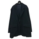 【中古】uru 「WOOL RAYON SILK - 2 BUTTON JACKET「」 テーラードジャケット 24SWRS01 ネイビー サイズ:2 【310725】(ウル)
