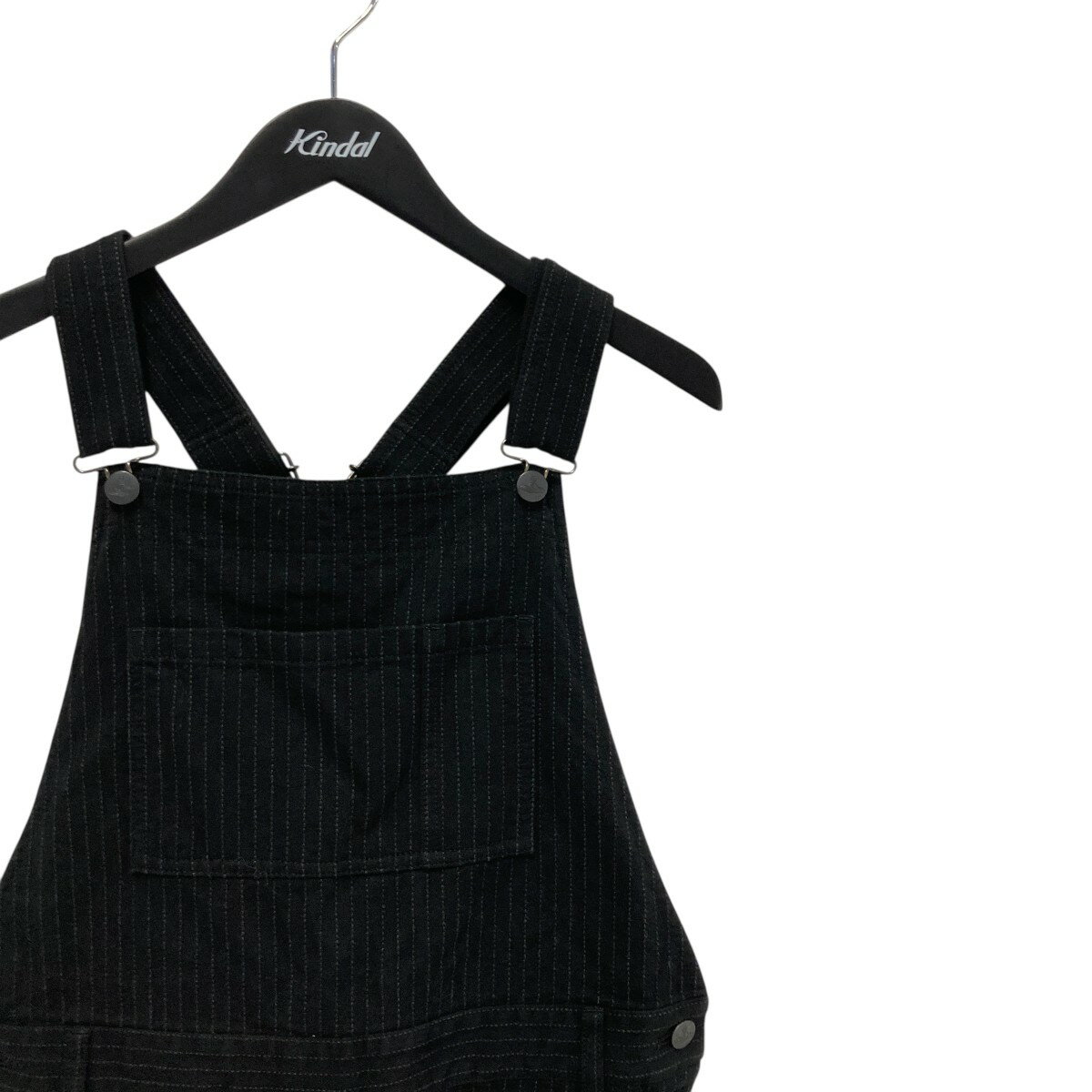 【中古】Vivienne Westwood　テクスチャーストライプ サロペット 16-12-721014 ネイビー サイズ：M 【310725】（ヴィヴィアンウエストウッド）