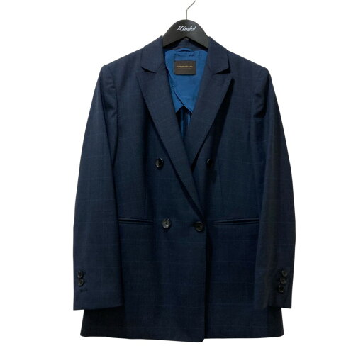 【中古】TOMORROW LAND collection 2025SS 365 BLUE WINDOWPANE チェック ダブルブレストジャケット 13075207903 ネイビー サイズ:36 【310725】(トゥモローランドコレクション) 【中古】TOMORROW LAND collection 2025SS 365 BLUE WINDOWPANE チェック ダブルブレストジャケット 13075207903 ネイビー サイズ:36 【310725】(トゥモローランドコレクション)