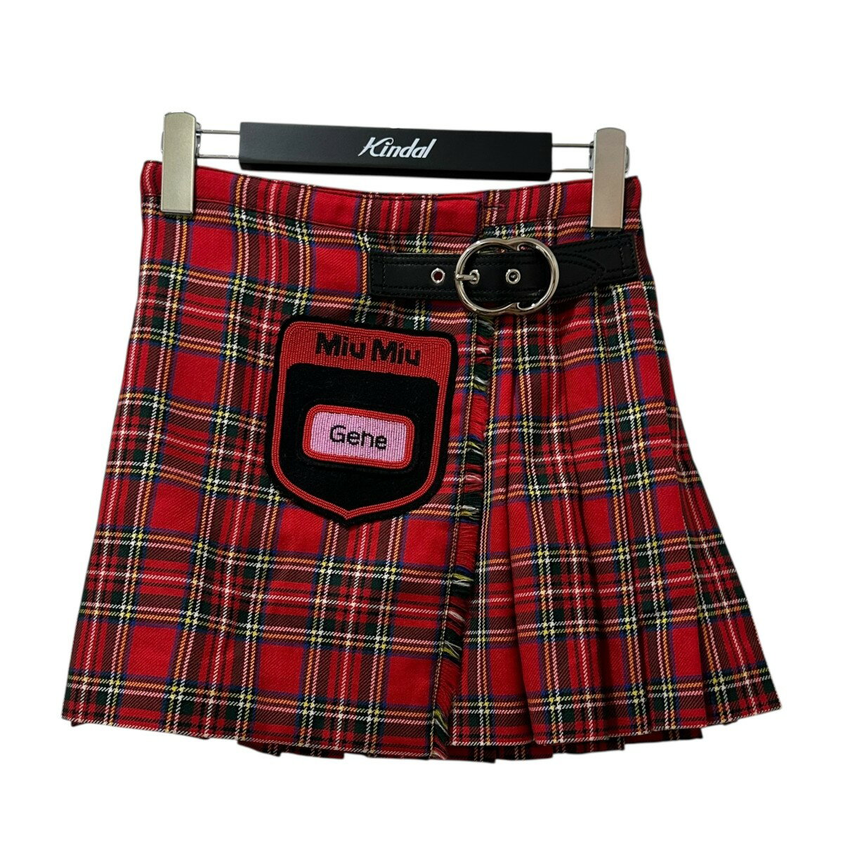 【中古】 MIUMIUチェックラッ...