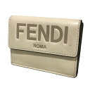 【中古】FENDI 2つ折り財布 ベージュ 【010825】(フェンディ)|詳細画像