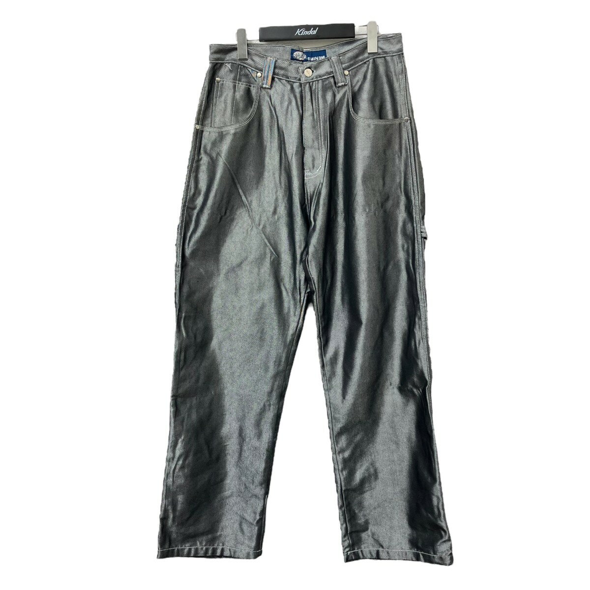 【中古】EMINEMメタリックデニムパンツ ブラック サイズ:34【価格見直し】