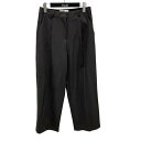 【中古】OHOTORO forte slacks ワイドパンツ グレー サイズ:Free 【020825】(オオトロ)