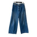 【中古】TOGA PULLA フラップポケット フレア デニムパンツ TP01-FF294 ブルー サイズ:34 【030825】(トーガプルラ)